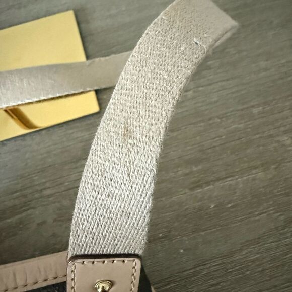 Michael Kors Crossbody Small Travel Bag in Brown and Tan Classic Logo - Picture 11 of 12